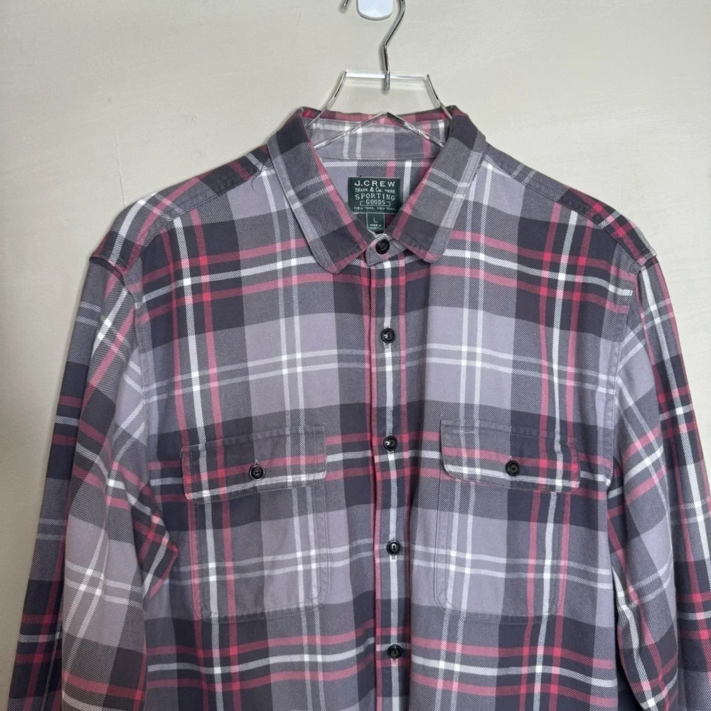 J CREW SPORTING GOODS FLANNEL SHIRT